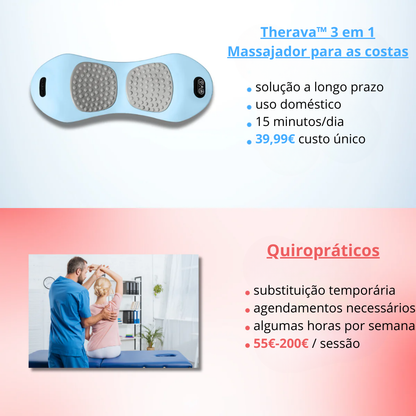 Massajador de costas 3 em 1 Original Therava™