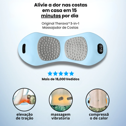 Massajador de costas 3 em 1 Original Therava™
